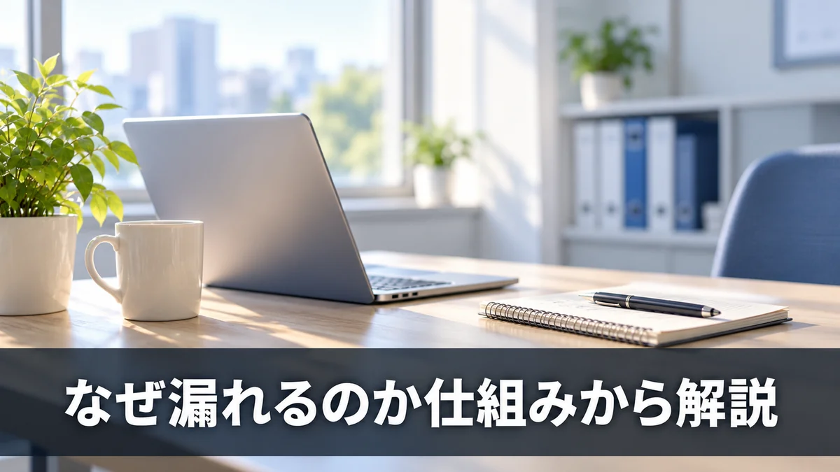 ChatGPTの議事録で情報漏洩が起きる仕組みを解説するバナー