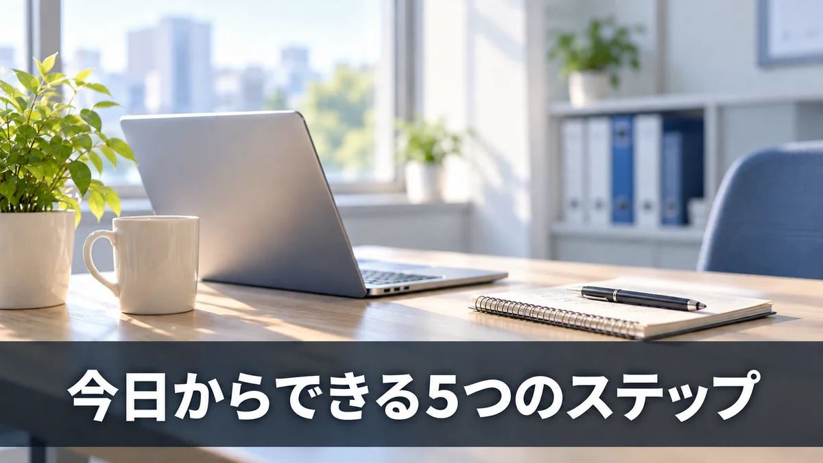 ChatGPT議事録の情報漏洩を防ぐ5つの手順を示すバナー
